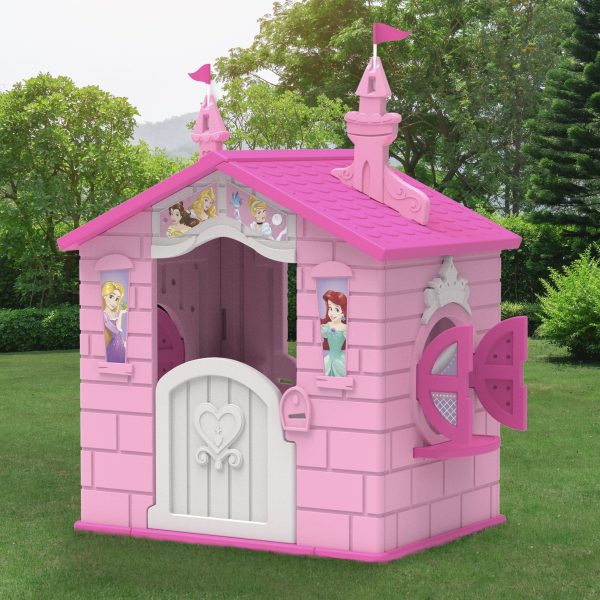 Disney Princess Plastic Indoor/Outdoor Playhouse with Easy Assembly by Delta Children - Image 5