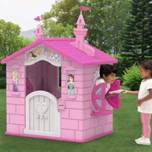 Disney Princess Plastic Indoor/Outdoor Playhouse with Easy Assembly by Delta Children