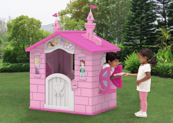 Disney Princess Plastic Indoor/Outdoor Playhouse with Easy Assembly by Delta Children