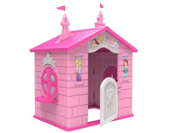 Disney Princess Plastic Indoor/Outdoor Playhouse with Easy Assembly by Delta Children - Image 4